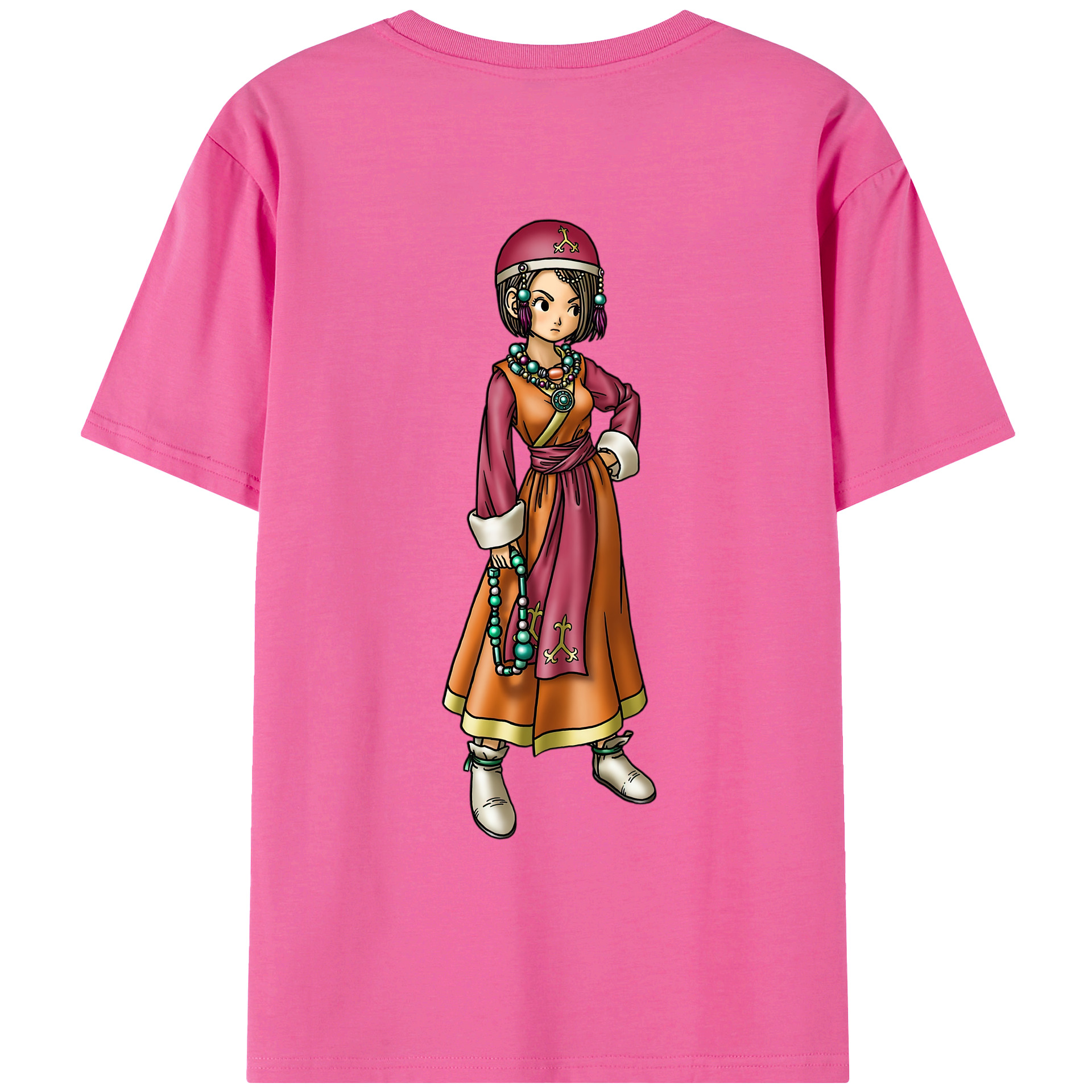 （画像用） ドラゴンクエスト Doragon Kuesuto Dragon Quest レディース半袖Tシャツ(バックプリント)